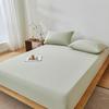 2026 Spring/Summer Muji Style Yarn-Dyed Washed Cotton Fitted Sheet - Style One