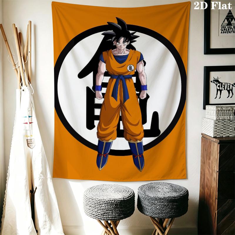 DRAGON BALL Wall Tapestry Aesthetic Wall Hanging Printed Fabric Blanket Decorative Tapestries for Bedroom Living Room Home Decor