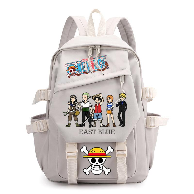 One Piece King Printed Backpack Elementary School Students Junior High School Students High School Students Large Capacity School Bag