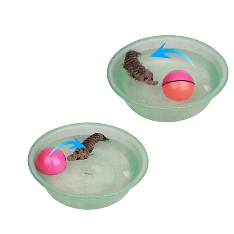 WCIC New Funny Dog Cat Weasel Jumping Rolling Moving Pet Ball Interactive Play Toy