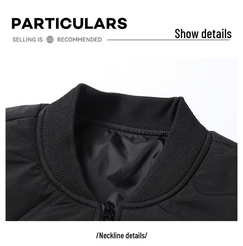 Men's 8X Ultrasonic Cotton Jacket - Autumn/Winter European & American Style Warm Coat