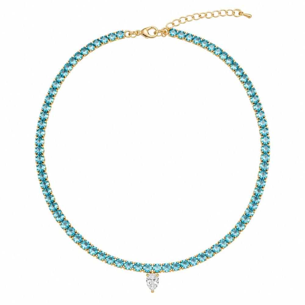 Lightweight Tennis Necklace Classic Tennis Silhouette Minimalist Necklace  Layered Necklace Styling