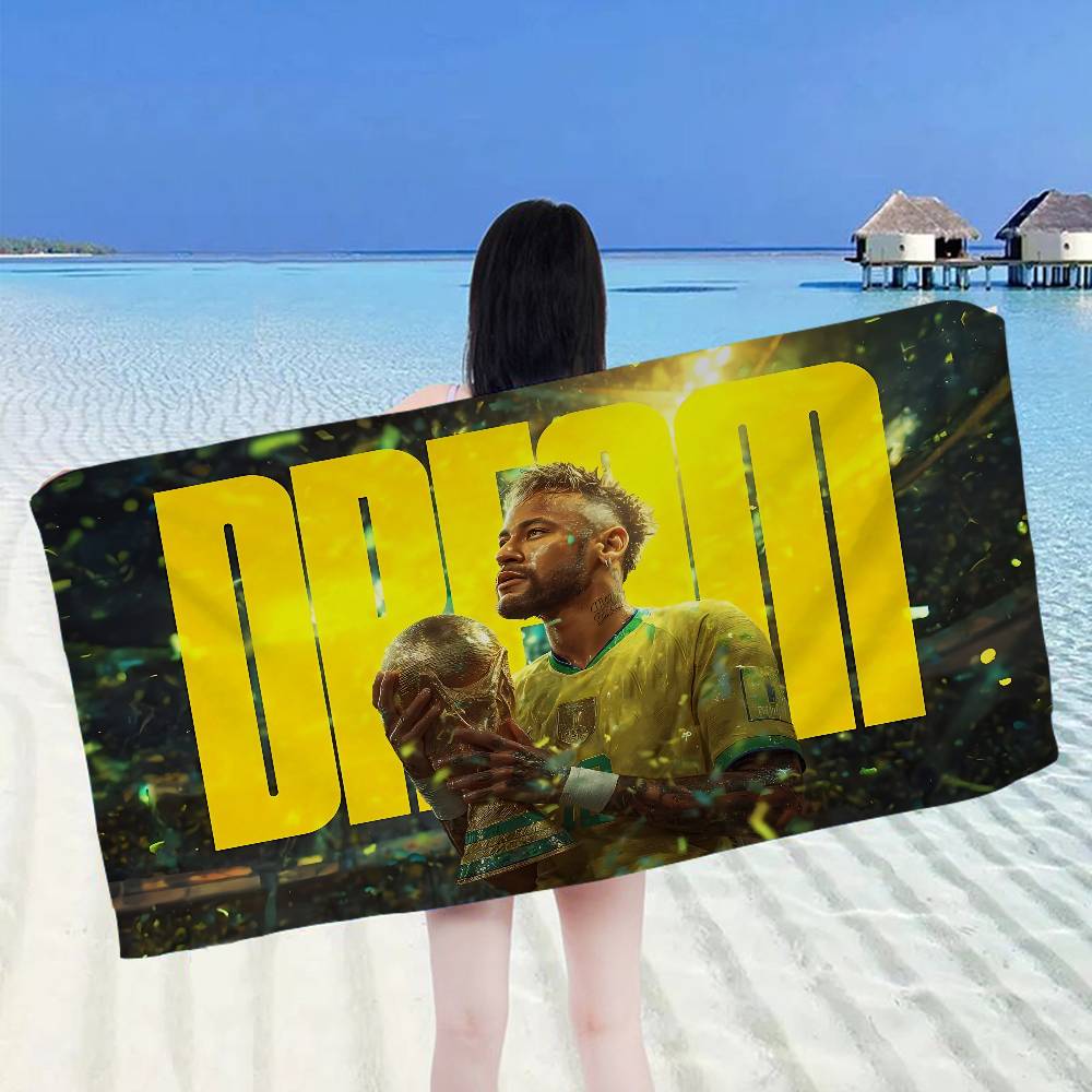 N-Neymar Jr Stella del Calcio Microfibra Telo da Spiaggia Assorbente Asciugatura Rapida Morbido Yoga Nuoto Resort Escursionismo in Montagna Asciugamano