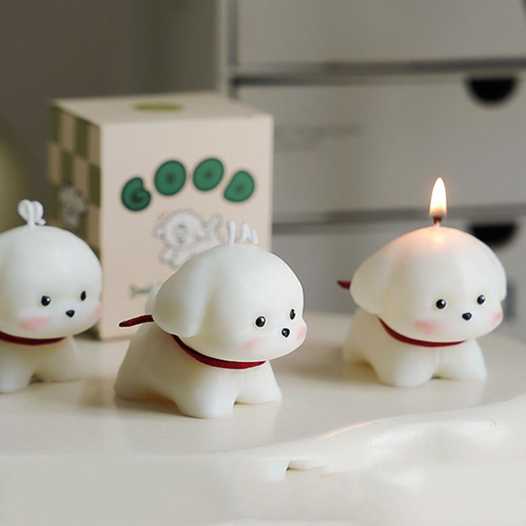 1pc simulation puppy cute shaped candle, fragrance cute souvenir gift, atmosphere scented scented candle, is a very good gift