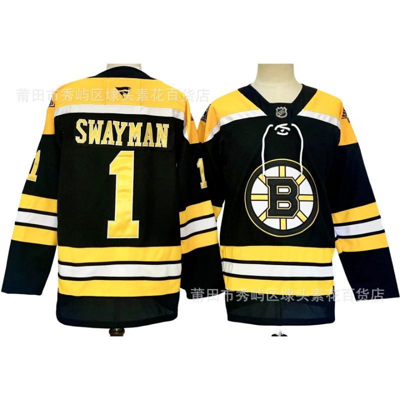 Maglia Personalizzata da Hockey su Ghiaccio Boston Bruins Ricamata Uniforme di Squadra Abbigliamento Sportivo da Uomo