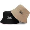 Faced Dog Double Print Fisherman Hat Lightweight Sun Protection Cap Gift Cute