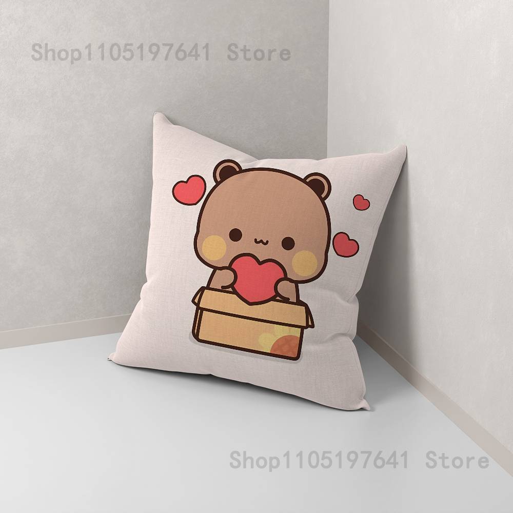 Cartoon Lovely Cute BuBu DuDu Pillow Case For Sofa Decor Car Office Room Printing Cushion Cover Decorations and Protector