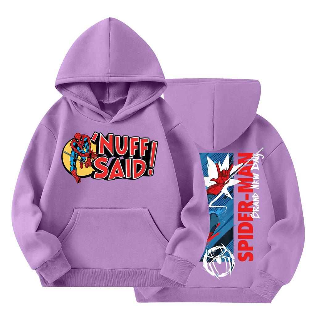 Kids' Long Sleeve Loose Fit Pullover Hoodie with and Print
