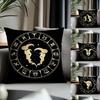 New Ttwelve Constellationsed Cushion Cover Antidustmite Pillowcase Invisible Zipper Silky Short Plush Sofa Cushion Cover