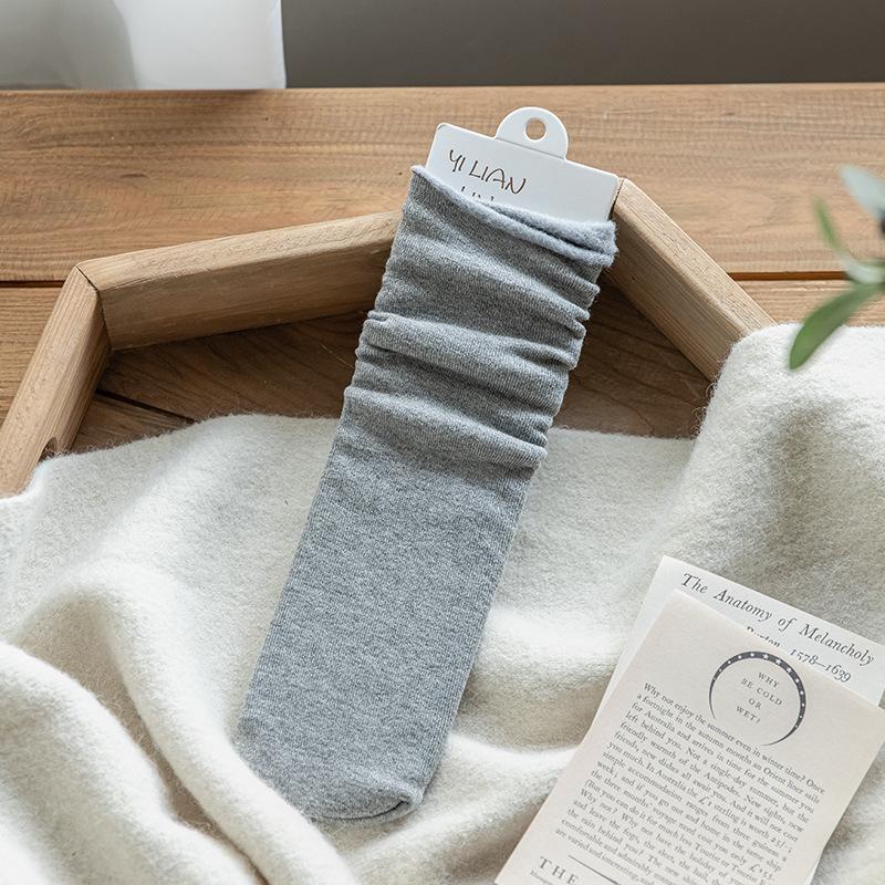 

Women s Cashmere-Like Mid-Calf Colorful Slouch Socks – Thickened Japanese Sleep Socks One Size (34-40)