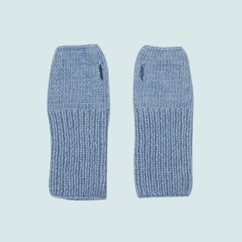 ETERNAL EMOTION SIGNATURE LABEL HANDMADE WOOL WARMER (blue MELANGE)