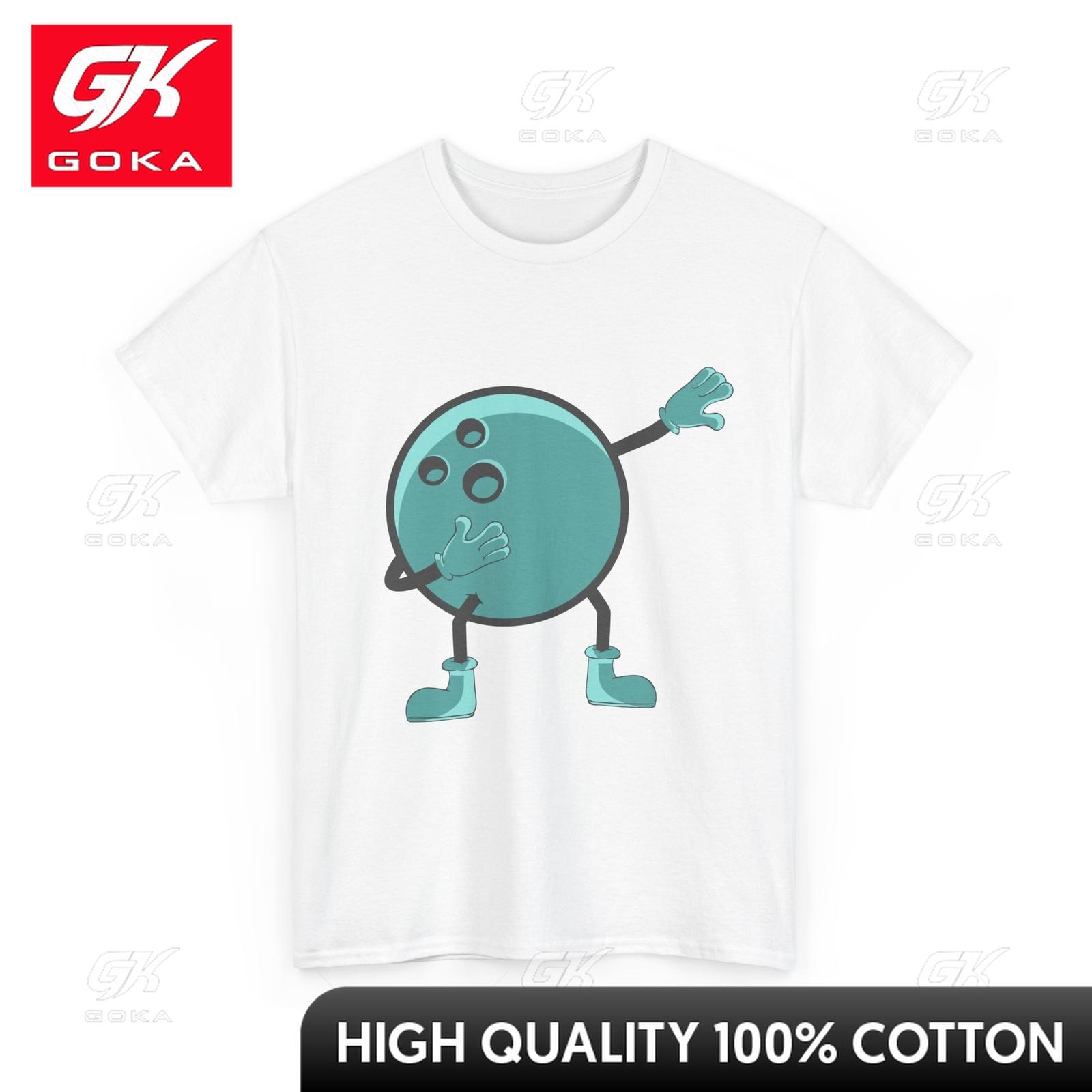 Bowling Ball Shirt Dabbing Bowling Lovers Bowlers Funny Tshirt Graphic T Shirts Unisexs Clothing New in Tops Tees Cotton Women S