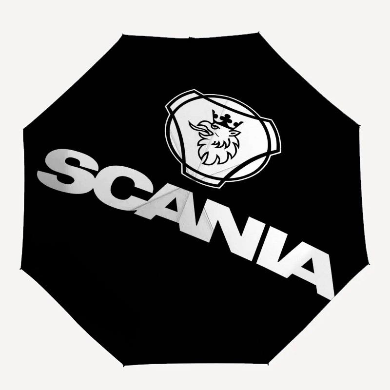 1pc Scania Automatic Open Close Umbrella Windproof Canopy, Automatic Open Close Button10169