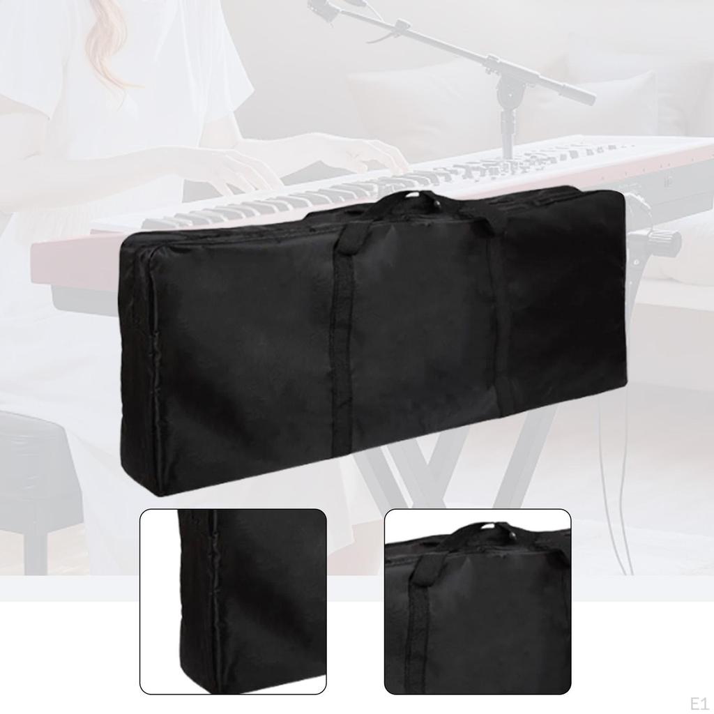 Elektrisches Klavierkoffer Tastatur Weich mit Griffen Oxford-Stoff Tragbar Gig-Tasche