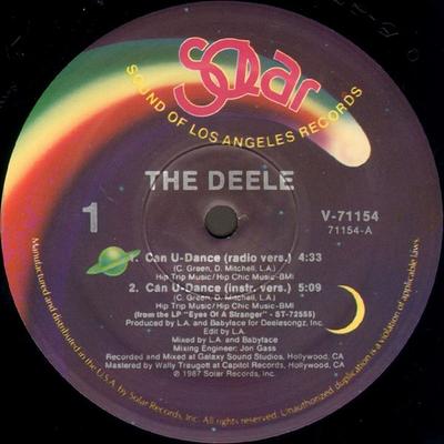 12-Zoll Schallplatte DEELE - Can U-dance V71154 SOLAR 1987 US Dance & Electronica Gebraucht