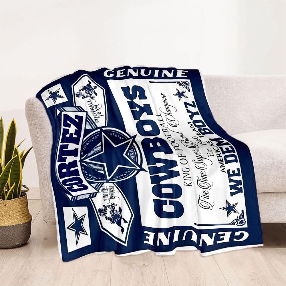 Dallas Blanket Warmthful Decor Suitable for Office Couch Livingroom All-Season Use Digital Print Ideal Gift for Friends Family Couples Picnic