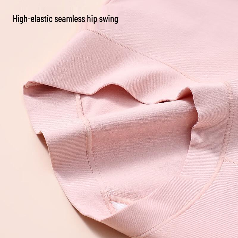 Tingmei Women's High-Waist Seamless Cotton Panties