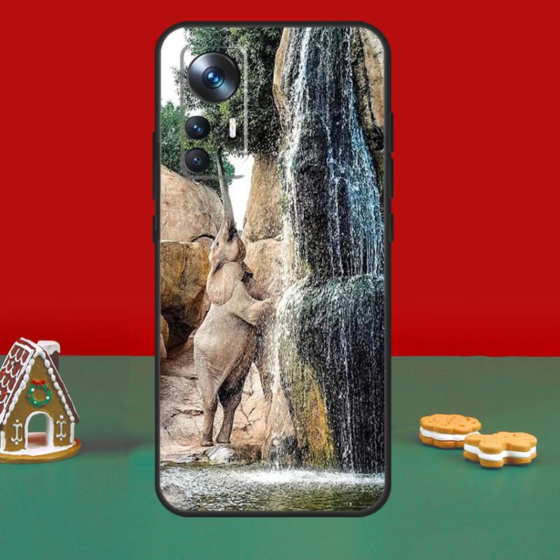 

African Elephant Silhouette Case For Xiaomi 15 14 17 Ultra 13T 14T 15T Pro Cover For POCO X7 Pro X6 X5 F5 F6 F7 F8 Ultra Xiaomi 15 Pro