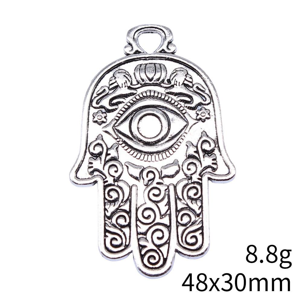 NewArrivals Charms For Necklace Hamsa Hand Talisman Amulet Charms Pendant Biz Phone Pendant