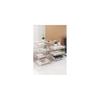 XXIAOTIAN Document Tray, A4 Horizontal, 4-Tier, Desktop Storage Rack, Transparent, Stackable,