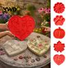 Stampi in Resina Stampo in Silicone per Pietra da Giardino Fai-da-te per Decorazione Giardino Patio Sentiero, Stampo in Cemento Riutilizzabile a Forma di Fiore, Acero