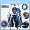 Wunderschöner Genshin Impact Kunikuzushi-Wanderer Barde Cosplay Bambushut Erwachsenenkostüm