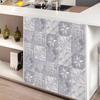 10pcs/set Marble Texture Frosted Tiles Floor Wall Stickers Kitchen Bathroom Ground Wallpaper Non-slip Peel Stick Wall Decals
