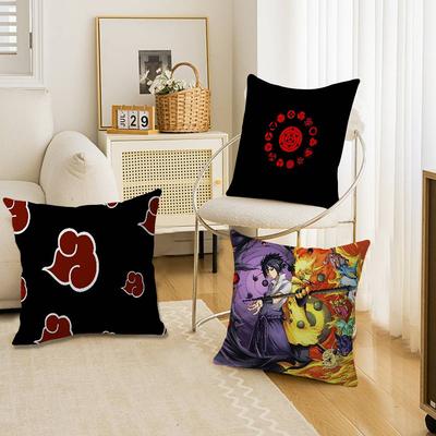 Anime N-Narutos-Japan Maple Design Cushion Cover Happy Autumn Harvest Decor Holiday Decorati Pillow Cover