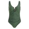 Sexy Bikini One Piece Swimsuit U Wire Push Up Monokini Solid Color Swimwear For Women Summer Bathing Suit Swimming Beach Wear