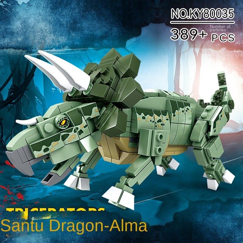 

KAZI мир динозавров, собранные строительные блоки, модель животного, детские строительные блоки, развивающая игрушка, подарок для мальчика