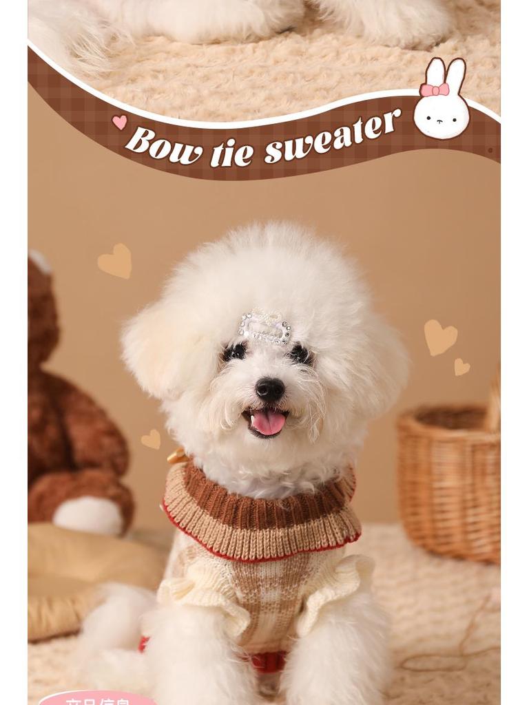 Pet Winter Sweater for Small Dogs & Cats - Cozy Warm Clothing for Autumn & Winter