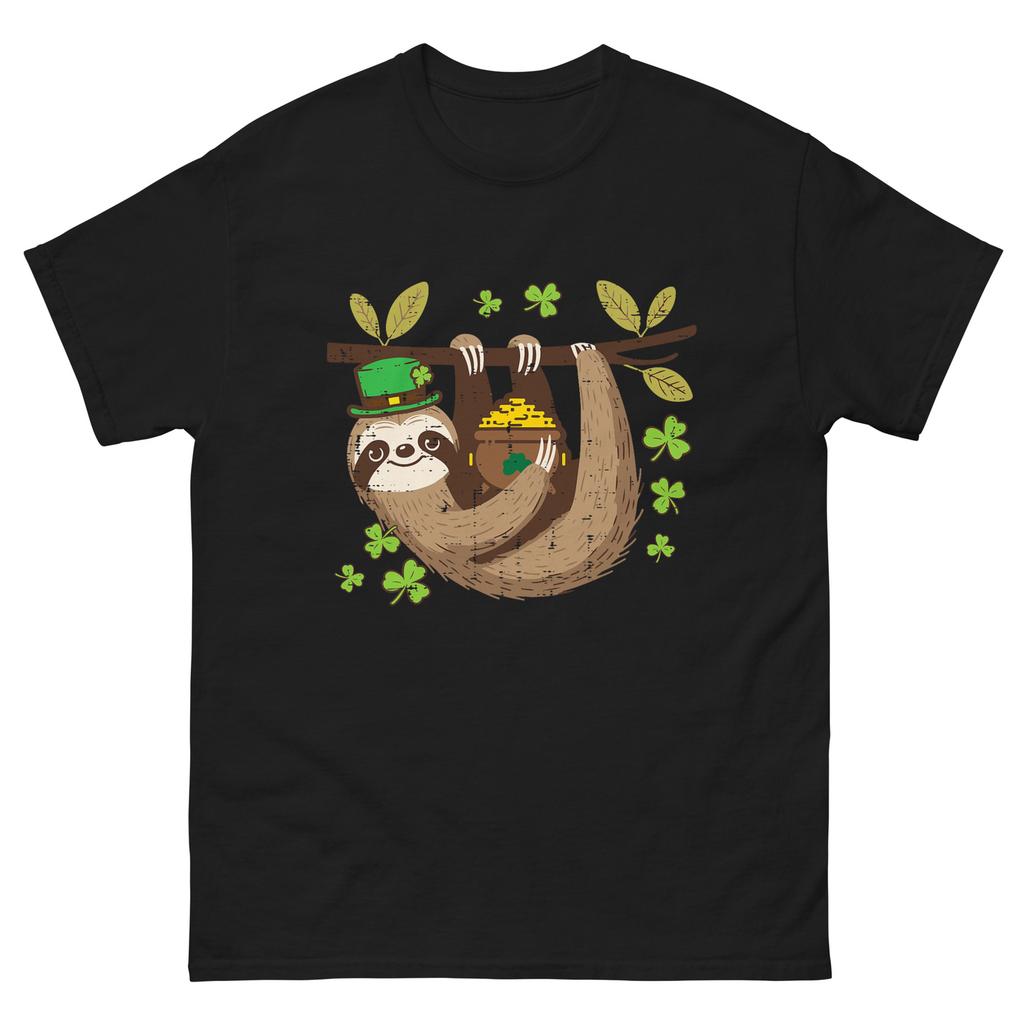 St Patricks Day Sloth Saint Pattys Paddys Kids Unisex Unisex TShirt