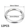 Pack of 12 Easy Installion Stainless Steel O Rings for Quick Assembly and Effective Fluid Sealing in Projects