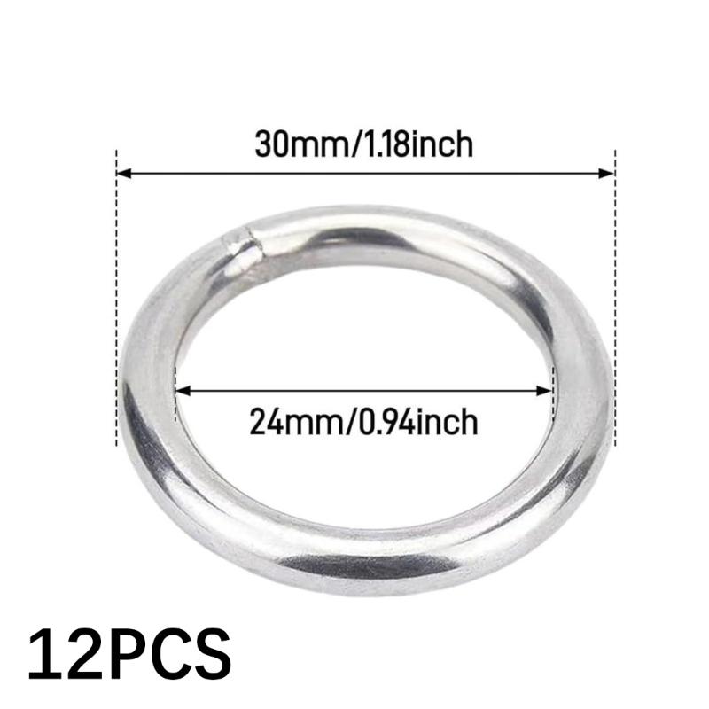 Pack of 12 Easy Installion Stainless Steel O Rings for Quick Assembly and Effective Fluid Sealing in Projects