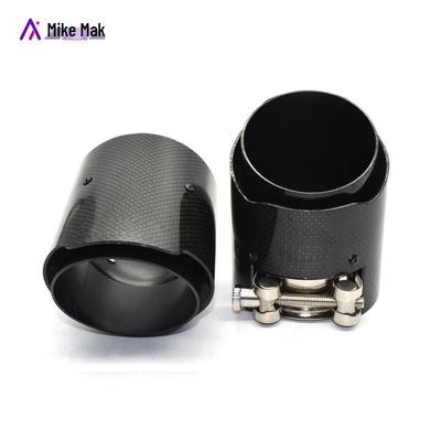 BMW M2/M3/M4 Carbon Fiber Exhaust Tip - Black AK Weld-Free