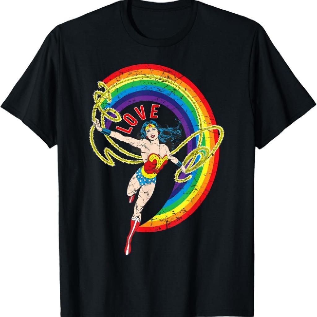 DC Wonder Woman Regenbogen Liebe T-Shirt