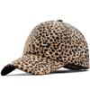 New Baseball Cap Pu Leather Material Leopard Print European and American Fashion Men's and Women's Printed Duck Tongue Sunshade Fishing Sun Hat