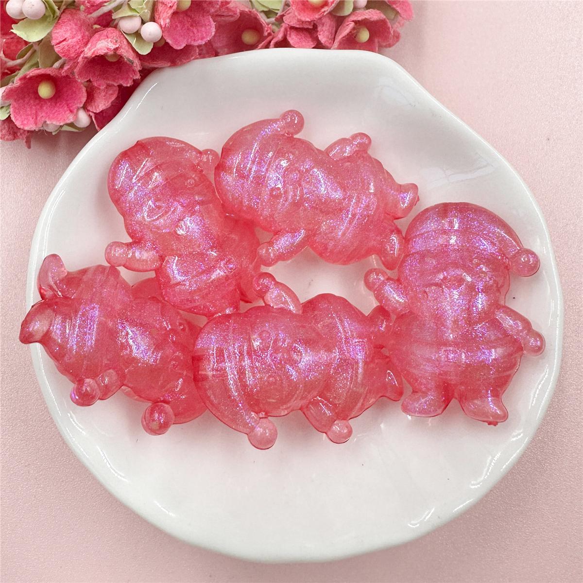 

Ювелирные изделия Прозрачные бусины DIY Ювелирные аксессуары Аксессуары 25*30 мм УФ Красочные гномы Акриловые материалы из бисера 5 шт. Для изготовления браслетов и серег розы красного