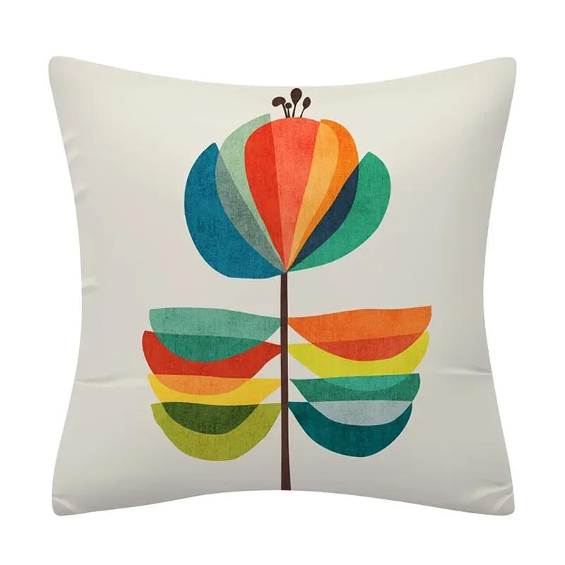 

45*45 см креативный цветной геометрический дизайн, чехол для подушки, диван, офисное сиденье, автомобильное украшение на талию, украшение для дома 30x30CM(12x12in)