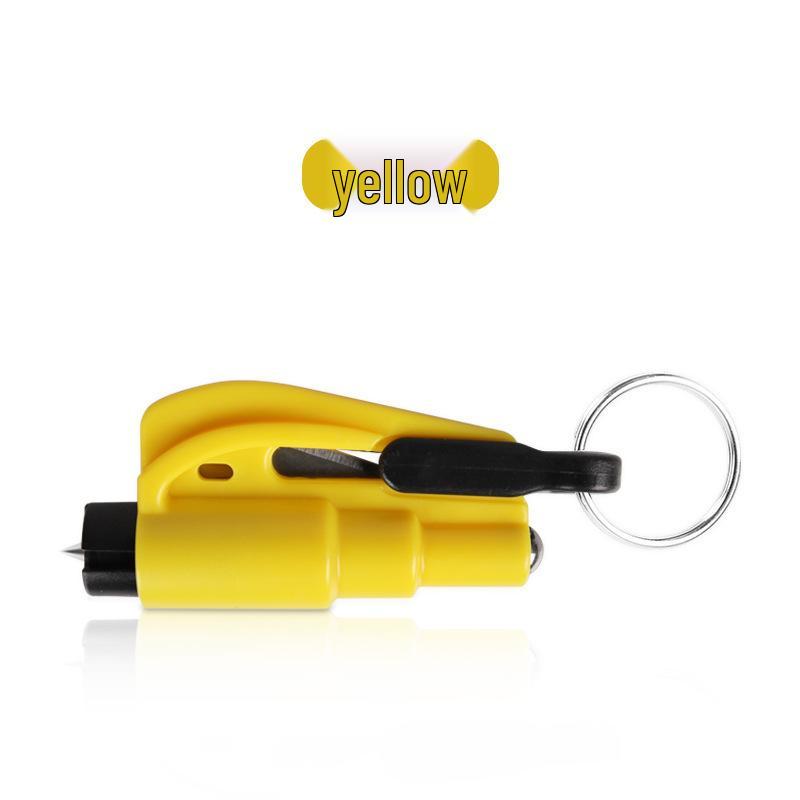 Three-in-One Car Keychain: Emergency Window Breaker and Escape Tool
