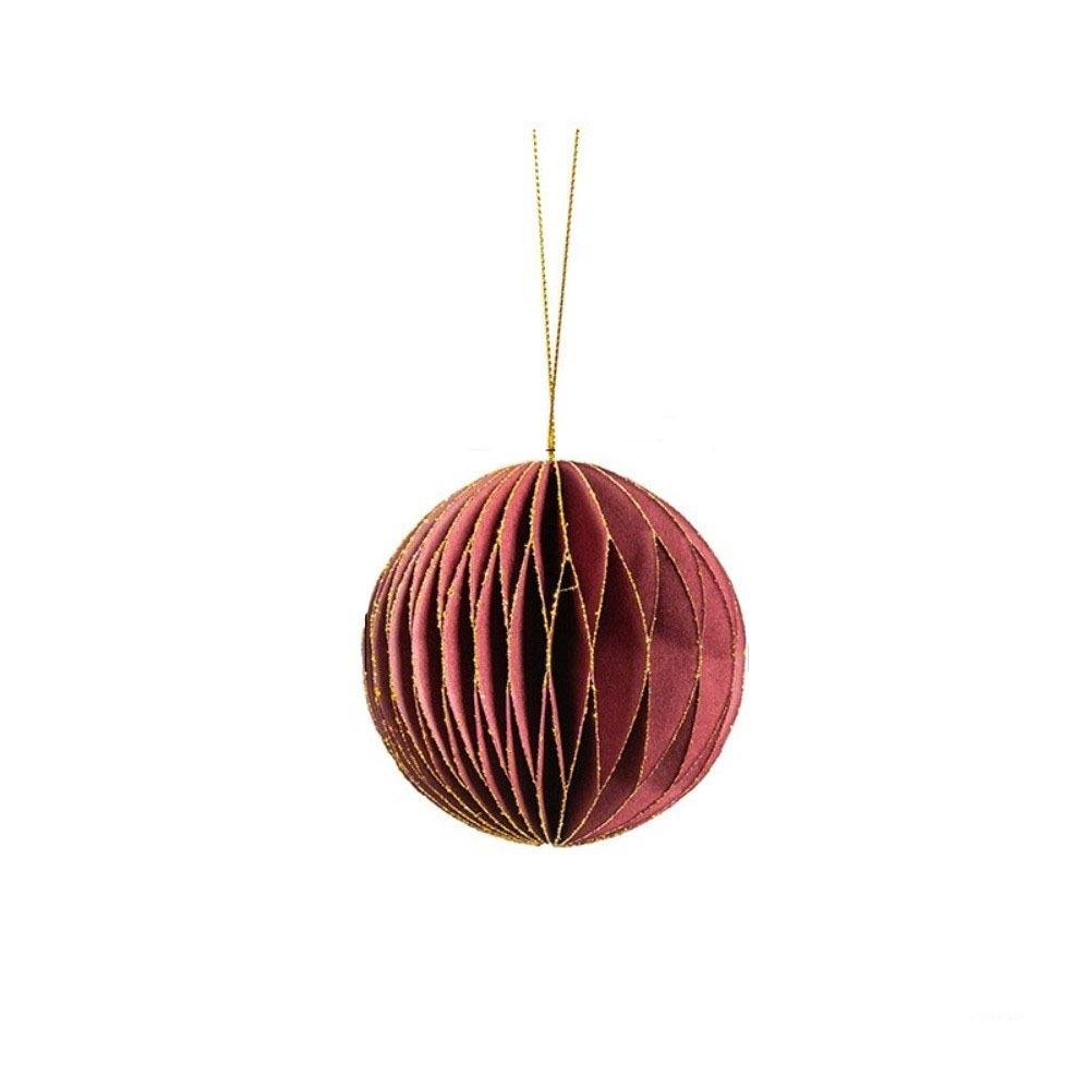 Solid Color Christmas Tree Pendant Paper Christmas Tree Decoration Home