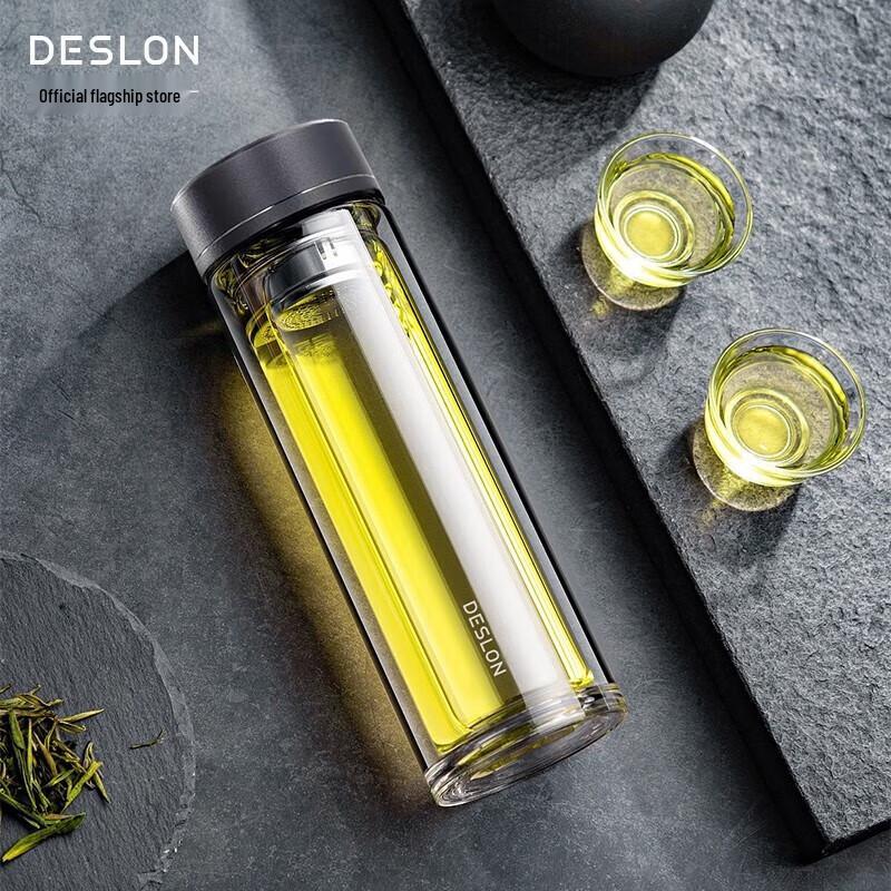 Dessun Portable Double Wall Glass Travel Mug