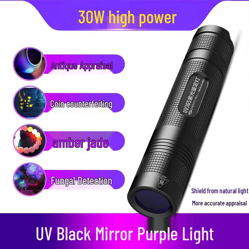 SHENYU Professional UV Black Light Detection Flashlight