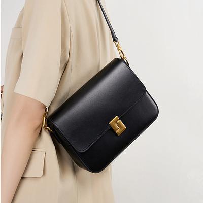 Genuine Leather Small Shoulder Crossbody Bags For Women  Trend Designer Luxury Purse Square Ladies Handbags