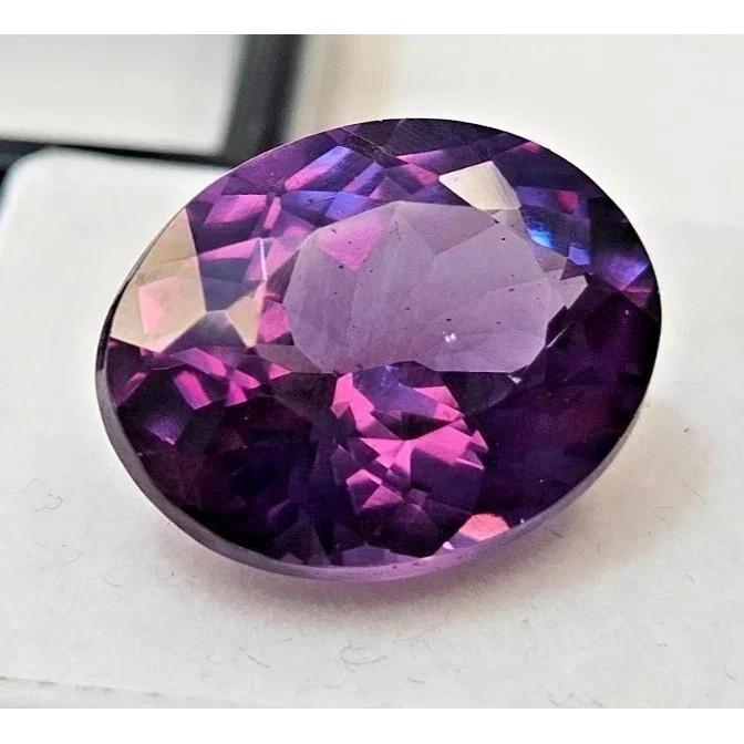 Color Changing Alexandrite 19-21 Ct Oval Cut Beautiful Certified Loose Gemstone