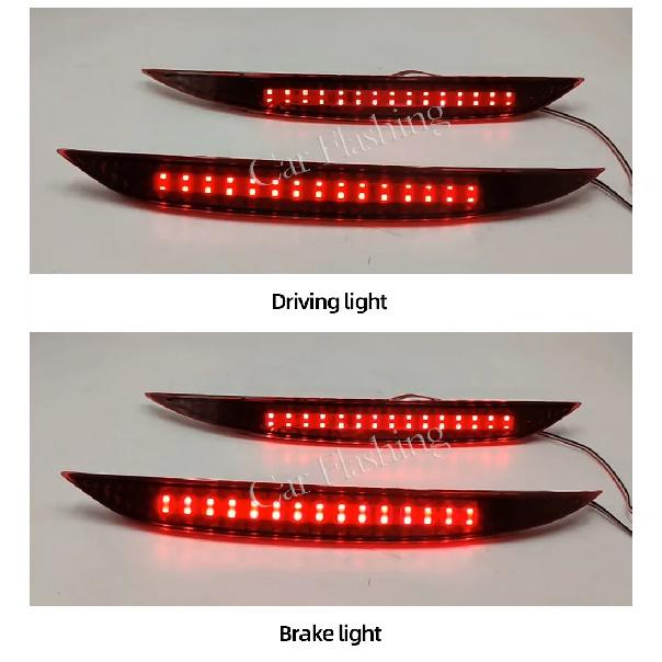 1 Pair For Kia K3 Cerato Forte 2012 2013 2014 2015 2016 Car Red Len Led Rear Bumper Reflector Stop Brake Light Tail Fog Lamp