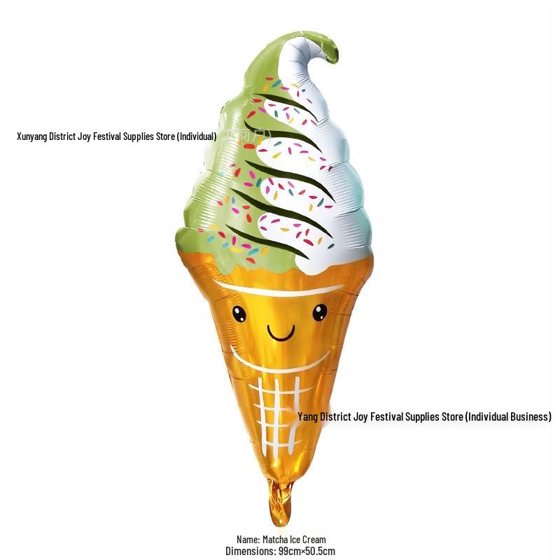 Ice Cream Cone Popsicle Balloon - Summer Party Decoration