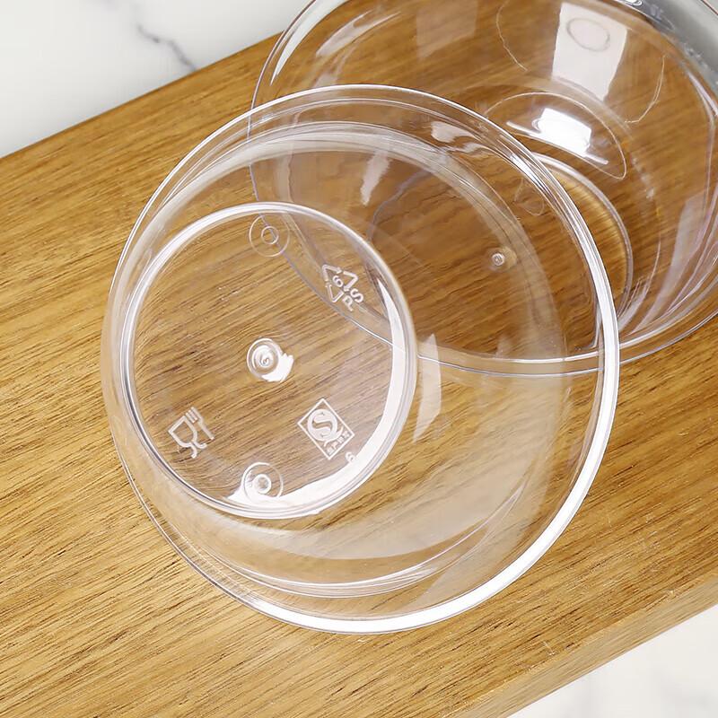 Man Sou 300ml Clear Disposable Multi-Purpose Bowls, 50-Pack