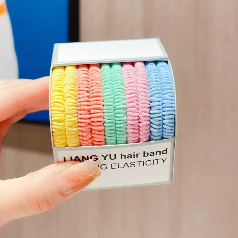 Candy Color Elastic Hair Bands for Women's High Elastic Hair Circle Rope Hair Accessories Headwear Headdress