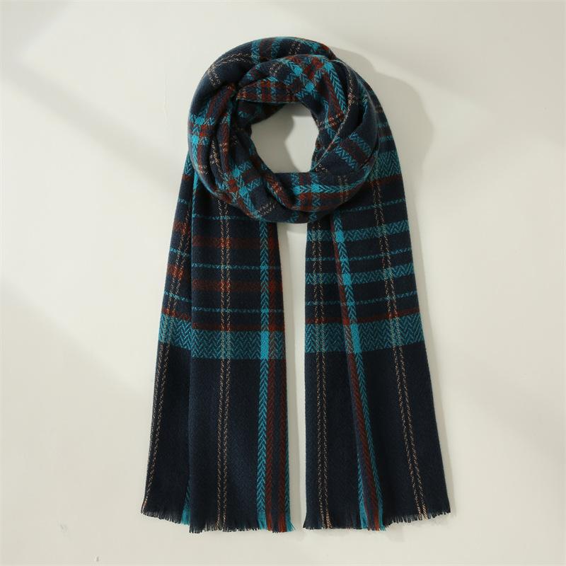 Imitation Cashmere Scarf Women's 2025 New Sweet Warm Medium and Long Scarf Autumn and Winter Shawl Scarf